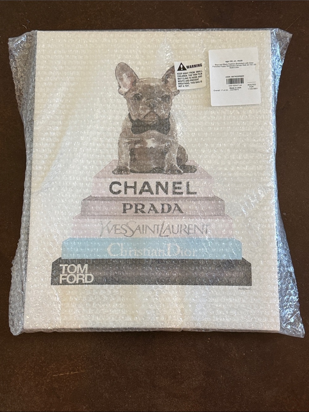 Frenchie bulldog home decor Prada Chanel